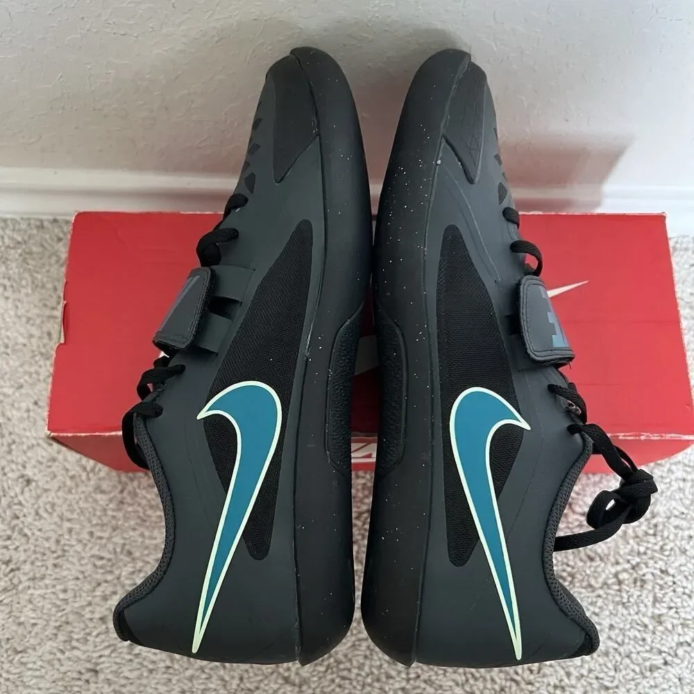 Nike Zoom Rival SD 2 Throw Track Shoes Black Electric Algae FZ9606-001 Size 10